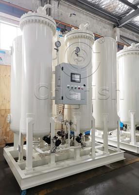 Τοποθετημένο ολίσθηση αέριο προϊόντων 66Nm3/Hr εγκαταστάσεων οξυγόνου PSA
